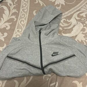 Nike Tech Zip Up - Gray Size Medium